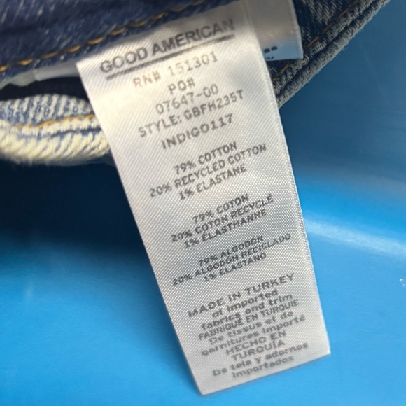Good American Light Blue Straight Leg Jeans - Picture 5 of 5